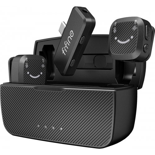 Петличный микрофон Fifine M12 Black купить в Украине | Telemart фото