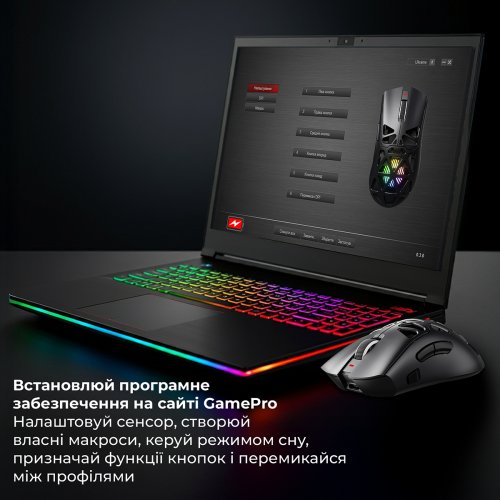 Миша GamePro Genesis Hollow (GM870HB) Black купити в Україні | Telemart фото