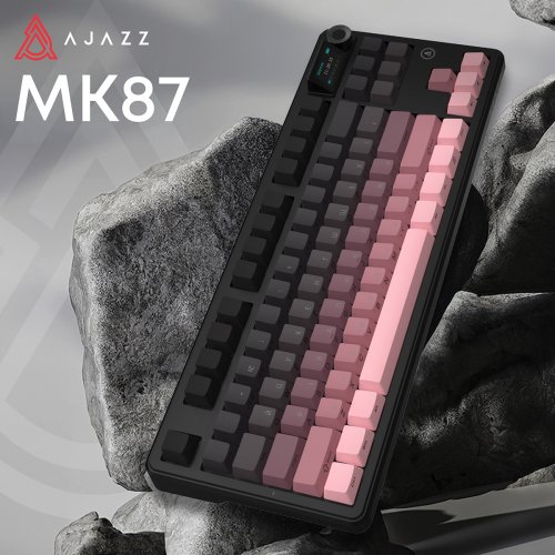 Клавиатура Ajazz MK87 RGB Pitaya Switch Wireless (MK87-P-S-P) Black/Pink купить в Украине | Telemart фото