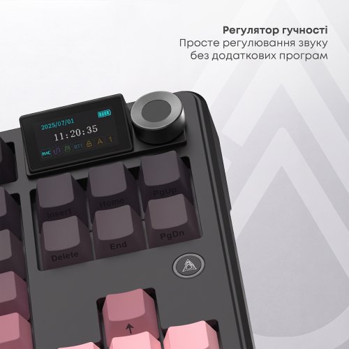 Клавиатура Ajazz MK87 RGB Pitaya Switch Wireless (MK87-P-S-P) Black/Pink купить в Украине | Telemart фото