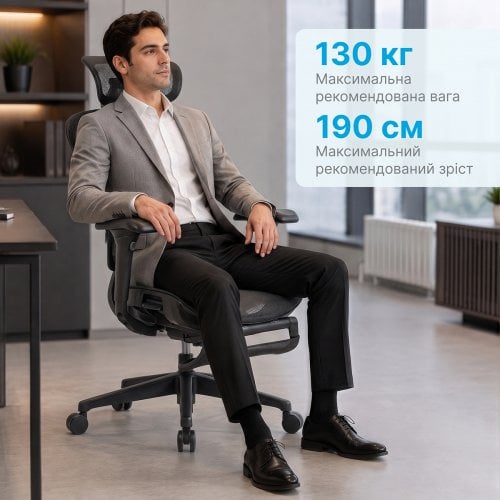 Офисное кресло OfficePro Onix OC975 Mesh Black купить в Украине | Telemart фото