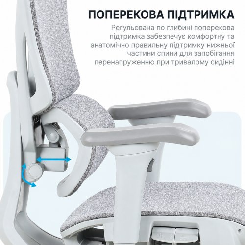 Офисное кресло OfficePro Jade OC970 Fabric Gray купить в Украине | Telemart фото