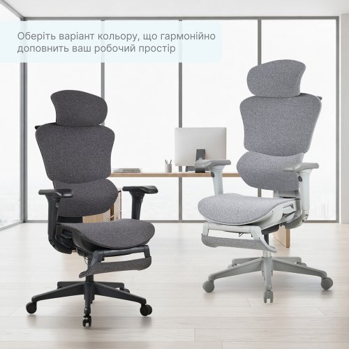 Офисное кресло OfficePro Jade OC970 Fabric Black купить в Украине | Telemart фото
