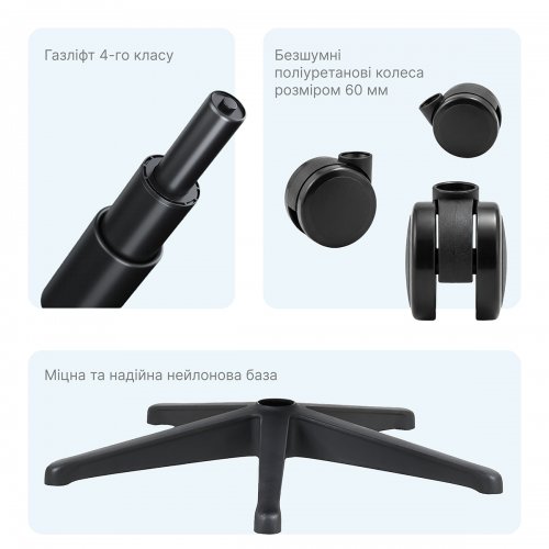 Офисное кресло OfficePro Jade OC970 Fabric Black купить в Украине | Telemart фото