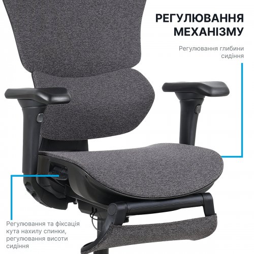 Офисное кресло OfficePro Jade OC970 Fabric Black купить в Украине | Telemart фото