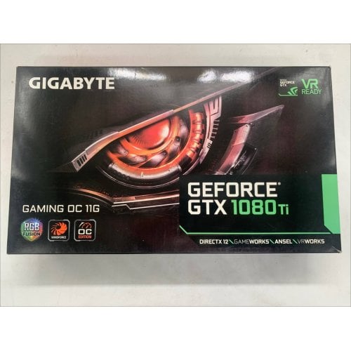 Відеокарта Gigabyte GeForce GTX 1080 TI Gaming OC 11264MB (GV-N108TGAMING OC-11GD) (Відновлено продавцем, 922456) купити в Україні | Telemart фото