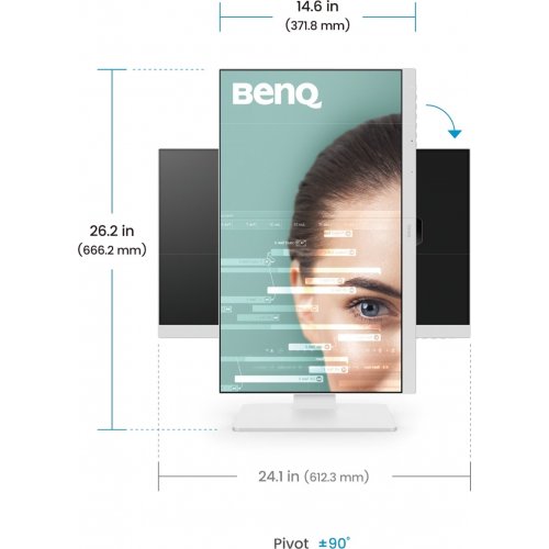 Монітор BenQ 27" GW2786TC (9H.LMNLB.QBE) White купити в Україні | Telemart фото