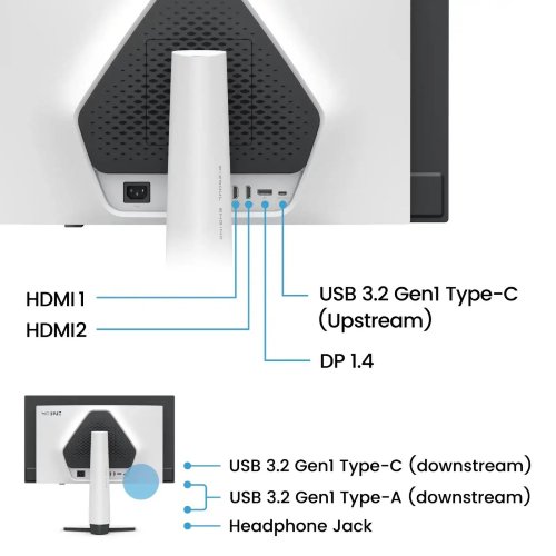 Монитор BenQ 26.5" EX271QZ (9H.LP3LA.TBE) Black/White купить в Украине | Telemart фото