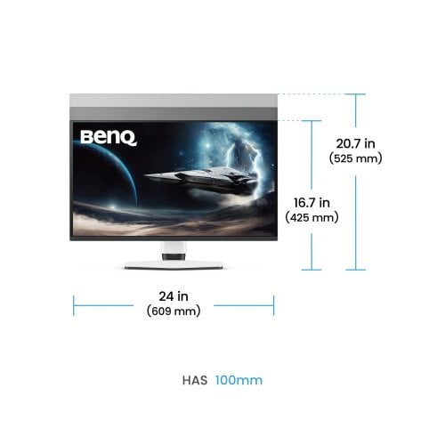 Монитор BenQ 26.5" EX271QMZ (9H.LPPLA.TBE) Black/White купить в Украине | Telemart фото