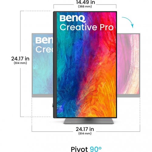 Монітор BenQ 27" PD2732U (9H.Y0MLA.TBE) Dark Grey купити в Україні | Telemart фото