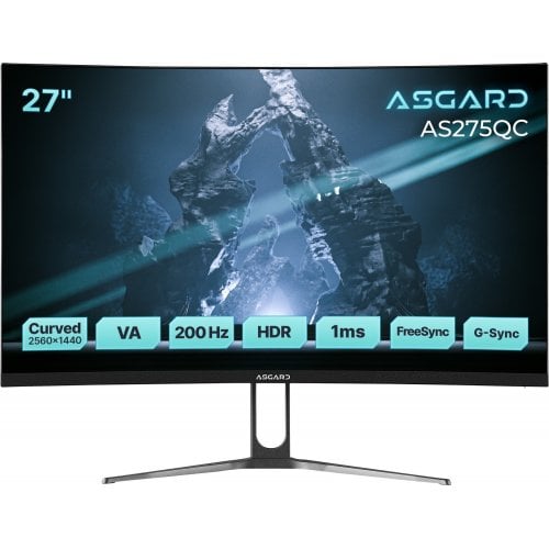 Монитор ASGARD 27" AS275QC Black купить в Украине | Telemart фото