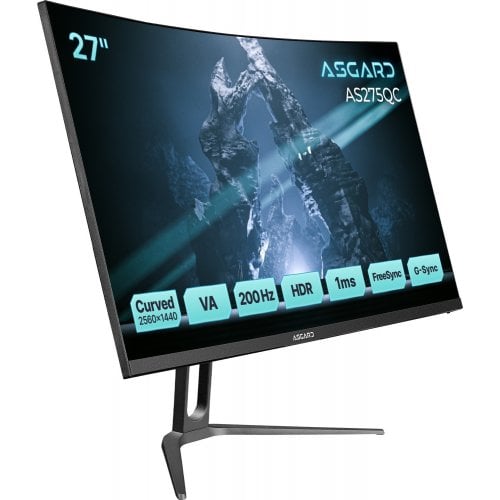Монитор ASGARD 27" AS275QC Black купить в Украине | Telemart фото