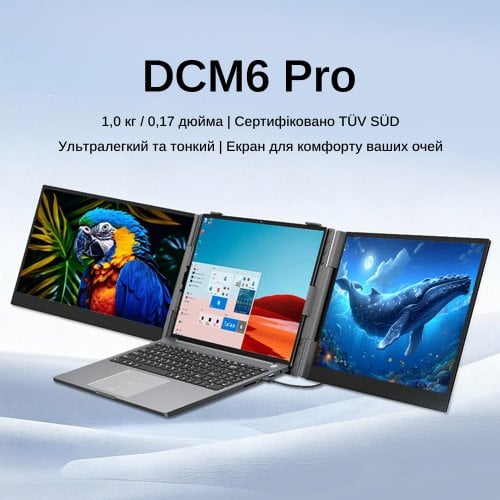 Портативний монітор Blackview 14" DCM6Pro (BVDCM6PRO) Grey/Black купити в Україні | Telemart фото
