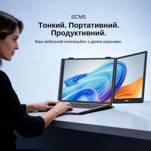 Портативний монітор Blackview 14" SCM5 (BVSCM5) Black купити в Україні | Telemart фото