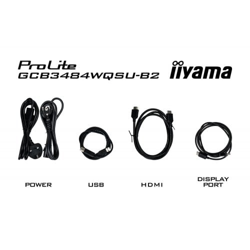 Монітор Iiyama 34" G-Master GCB3484WQSU-B2 Black купити в Україні | Telemart фото