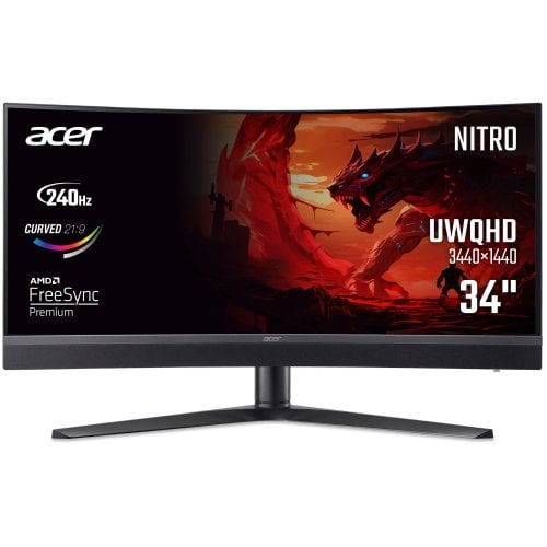 Монитор Acer 34" Nitro XZ343CURXbmiiphuzx (UM.CX3EE.X01) Black купить в Украине | Telemart фото
