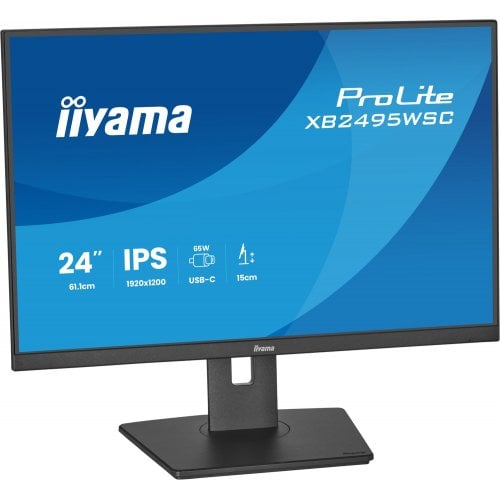 Монітор Iiyama 24.1" ProLite XB2495WSC-B1 Black купити в Україні | Telemart фото