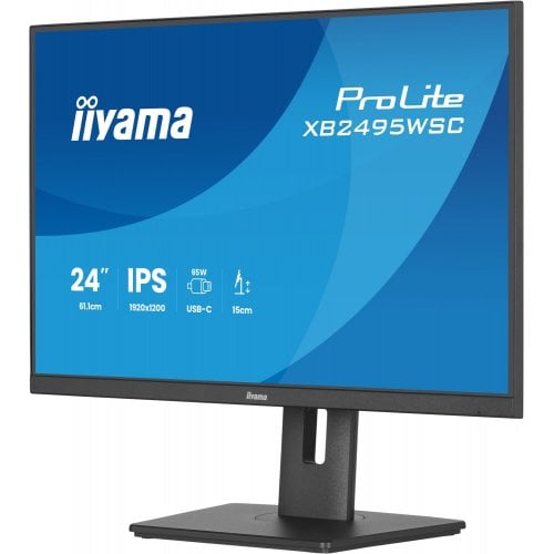 Монітор Iiyama 24.1" ProLite XB2495WSC-B1 Black купити в Україні | Telemart фото