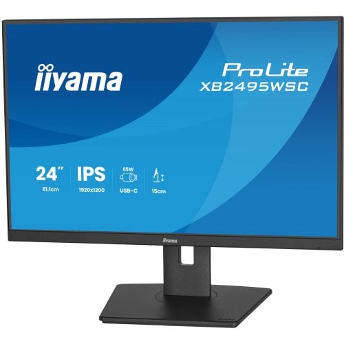 Монітор Iiyama 24.1" ProLite XB2495WSC-B1 Black купити в Україні | Telemart фото