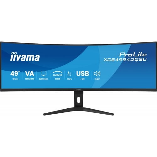 Монітор Iiyama 49" ProLite XCB4994DQSU-B1 Black купити в Україні | Telemart фото