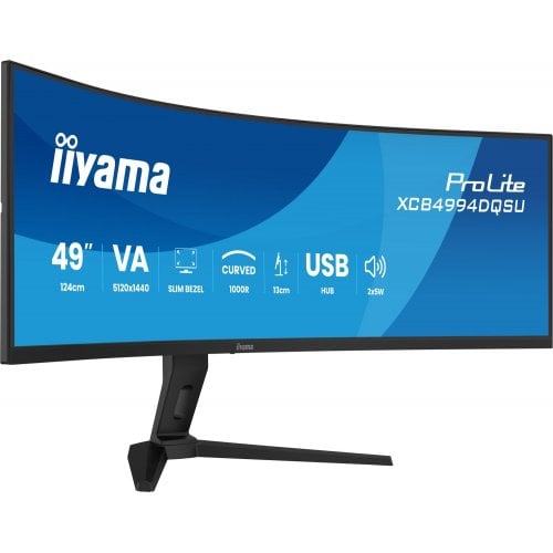 Монітор Iiyama 49" ProLite XCB4994DQSU-B1 Black купити в Україні | Telemart фото