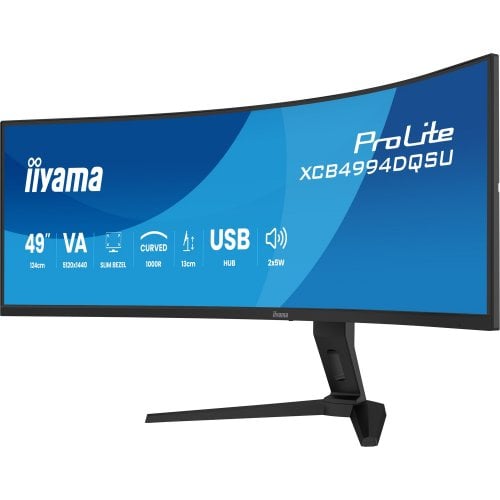 Монітор Iiyama 49" ProLite XCB4994DQSU-B1 Black купити в Україні | Telemart фото