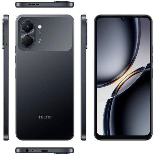 Смартфон Tecno Spark Go 3 (KN3) 4/128GB (4894947105272) Ink Black купить в Украине | Telemart фото