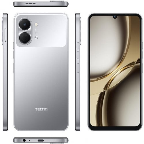 Смартфон Tecno Spark Go 3 (KN3) 4/128GB (4894947105296) Titanium Grey купить в Украине | Telemart фото