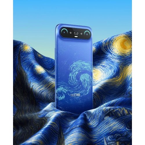 Смартфон Tecno Camon Slim (CN6c) 8/128GB (4894947136016) Van Gogh Blue купить в Украине | Telemart фото