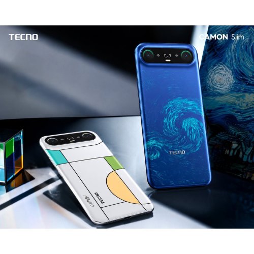 Смартфон Tecno Camon Slim (CN6c) 8/128GB (4894947136016) Van Gogh Blue купить в Украине | Telemart фото