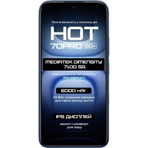 Смартфон Infinix Hot 70 Pro X6896 8/256GB Dive Blue купити в Україні | Telemart фото