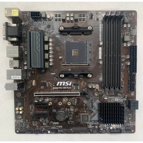 Материнская плата MSI B450M PRO-VDH PLUS (sAM4, AMD B450) (Восстановлено продавцом, 922557) купить в Украине | Telemart фото