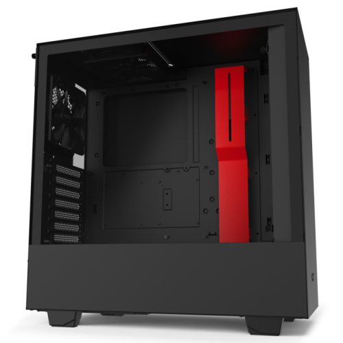 Корпус NZXT H510 Tempered Glass (CA-H510B-BR) Matte Black/Red (Восстановлено продавцом, 922607) купить в Украине | Telemart фото