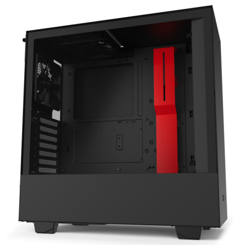 Корпус NZXT H510 Tempered Glass (CA-H510B-BR) Matte Black/Red (Восстановлено продавцом, 922608) купить в Украине | Telemart фото
