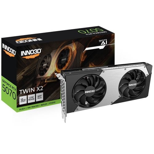 Видеокарта Inno3D GeForce RTX 5070 TWIN X2 12288MB (N50702-12D7-195064N) (Восстановлено продавцом, 922730) купить в Украине | Telemart фото