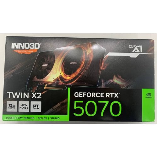 Видеокарта Inno3D GeForce RTX 5070 TWIN X2 12288MB (N50702-12D7-195064N) (Восстановлено продавцом, 922730) купить в Украине | Telemart фото