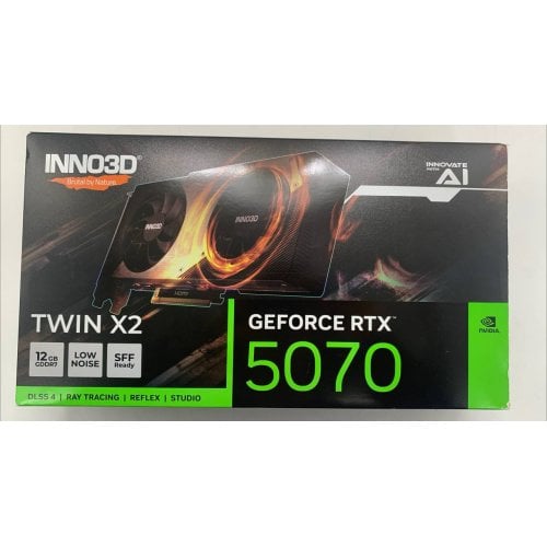 Видеокарта Inno3D GeForce RTX 5070 TWIN X2 12288MB (N50702-12D7-195064N) (Восстановлено продавцом, 922731) купить в Украине | Telemart фото