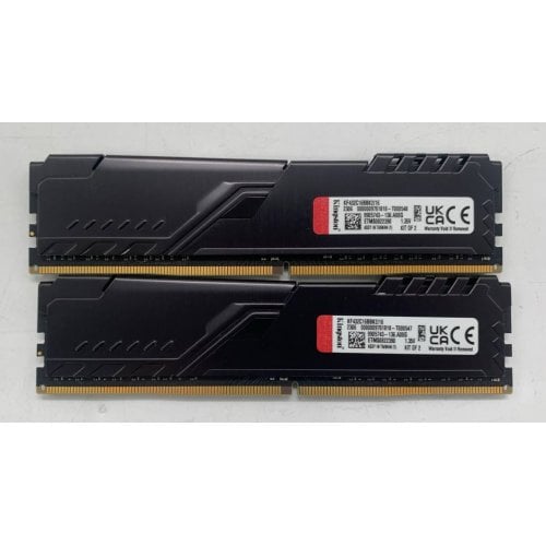 Озп Kingston DDR4 16GB (2x8GB) 3200Mhz FURY Beast Black (KF432C16BBK2/16) (Відновлено продавцем, 922735) купити в Україні | Telemart фото