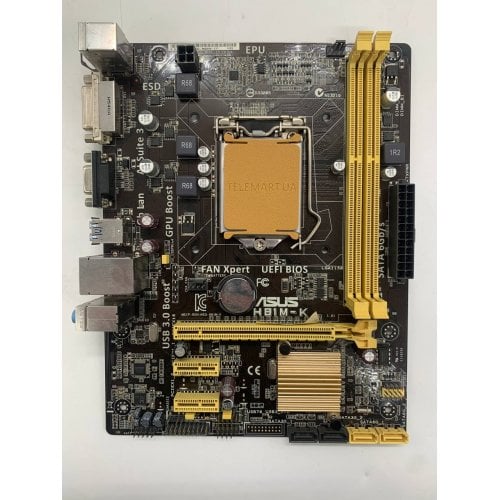 Материнська плата Asus H81M-K (s1150, Intel H81) (Відновлено продавцем, 922743) купити в Україні | Telemart фото