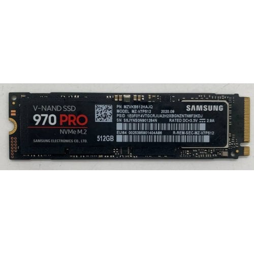 Ssd-диск Samsung 970 PRO V-NAND MLC 512GB M.2 (2280 PCI-E) (MZ-V7P512BW) (Восстановлено продавцом, 922745) купить в Украине | Telemart фото