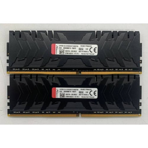 Озп HyperX DDR4 32GB (2x16GB) 3600Mhz Predator (HX436C17PB3K2/32) (Відновлено продавцем, 922748) купити в Україні | Telemart фото