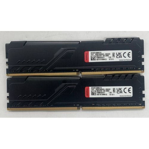 Озп Kingston DDR4 16GB (2x8GB) 3200Mhz FURY Beast Black (KF432C16BBK2/16) (Відновлено продавцем, 922873) купити в Україні | Telemart фото