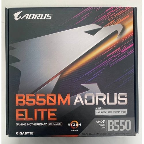 Материнська плата Gigabyte B550M AORUS ELITE (sAM4, AMD B550) (Відновлено продавцем, 922874) купити в Україні | Telemart фото