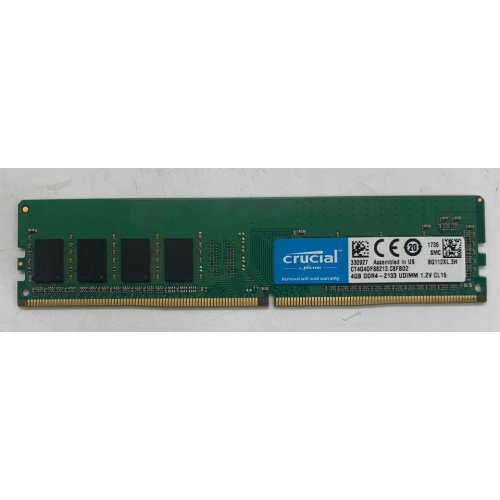 Озп Crucial DDR4 4GB 2133Mhz (CT4G4DFS8213) (Відновлено продавцем, 922896) купити в Україні | Telemart фото