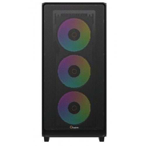 Корпус Ocypus Gamma C60 ARGB Tempered Glass без БП (GAMMA-C60-BKG400XX-GL) Black (Восстановлено продавцом, 922906) купить в Украине | Telemart фото