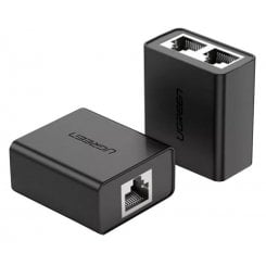 Уцінка спліттер Ugreen CM210 RJ-45 1 To 2 Ethernet Converter 2 pcs (50923) Black (Розкрита упаковка, 923036)