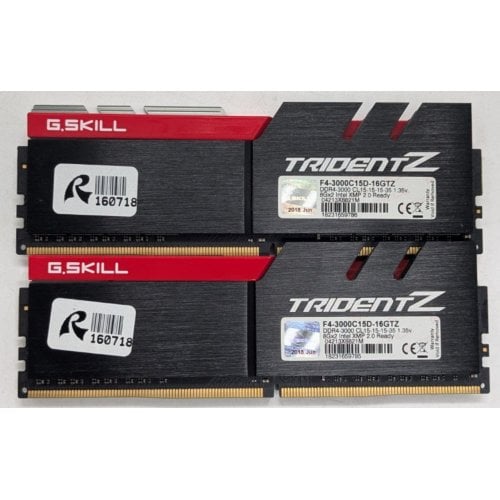 Озп G.Skill DDR4 16GB (2x8GB) 3000Mhz Trident Z (F4-3000C15D-16GTZ) (Відновлено продавцем, 923078) купити в Україні | Telemart фото