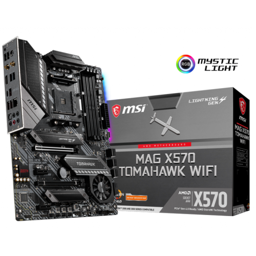 Материнская плата MSI MAG X570 TOMAHAWK WIFI (sAM4, AMD X570) (Восстановлено продавцом, 923152) купить в Украине | Telemart фото