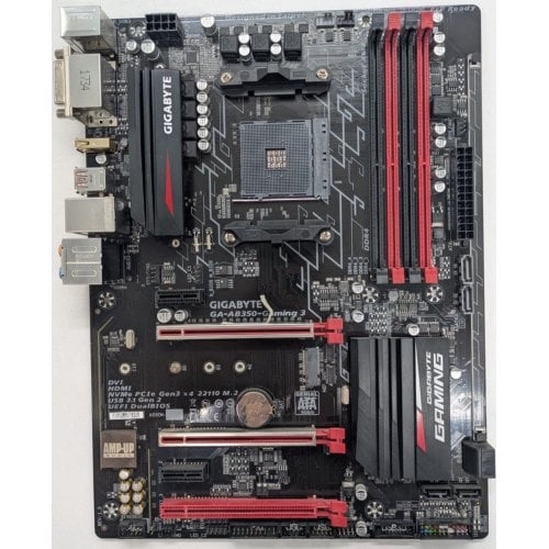 Материнская плата Gigabyte GA-AB350-GAMING 3 (sAM4, AMD B350) (Восстановлено продавцом, 923154) купить в Украине | Telemart фото