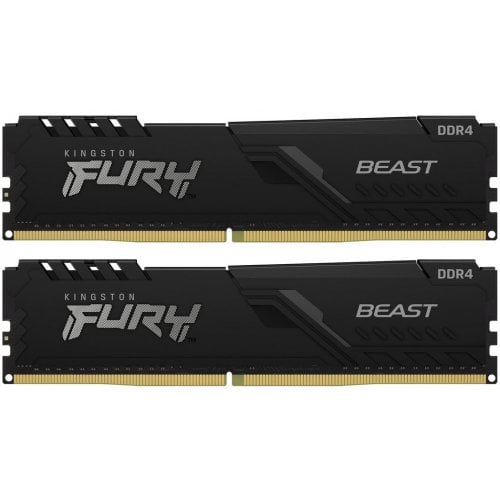 Озу Kingston DDR4 16GB (2x8GB) 2666Mhz FURY Beast Black (KF426C16BBK2/16) (Восстановлено продавцом, 923282) купить в Украине | Telemart фото